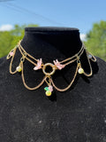 Cherry Blossom Chandelier Necklace